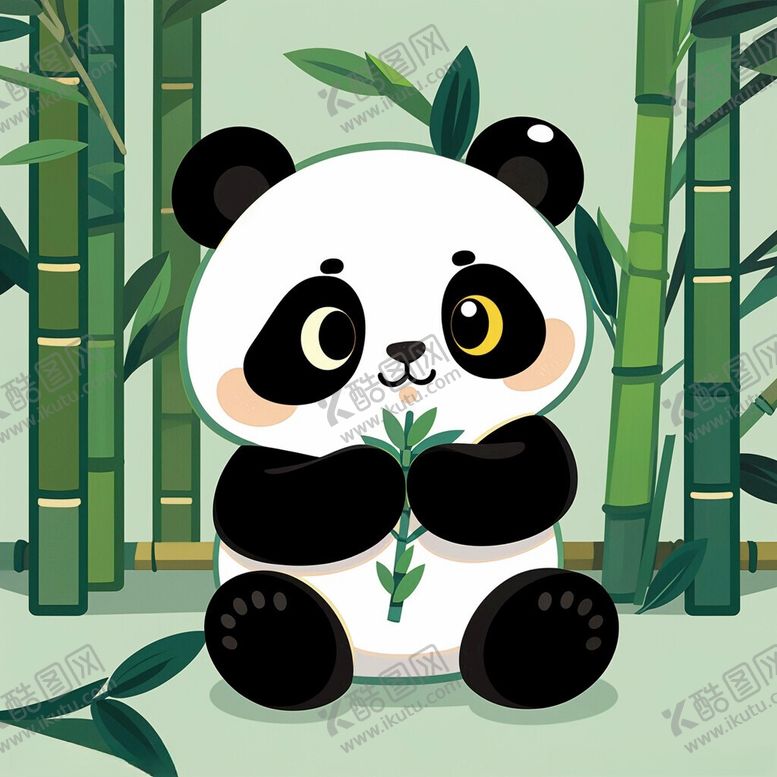 编号：24882802181931316201【酷图网】源文件下载-可爱卡通熊猫