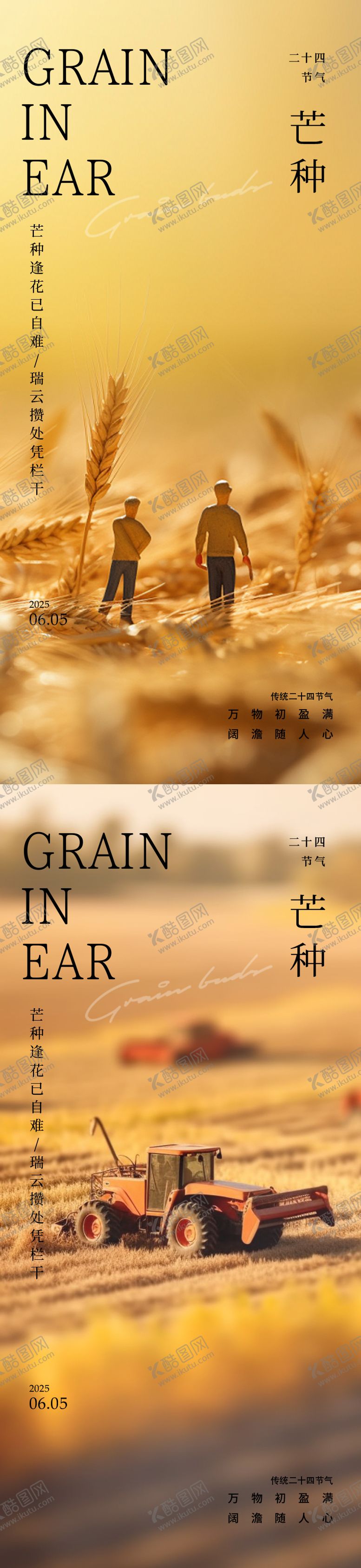 编号：40732906151619504372【酷图网】源文件下载-芒种24节气海报