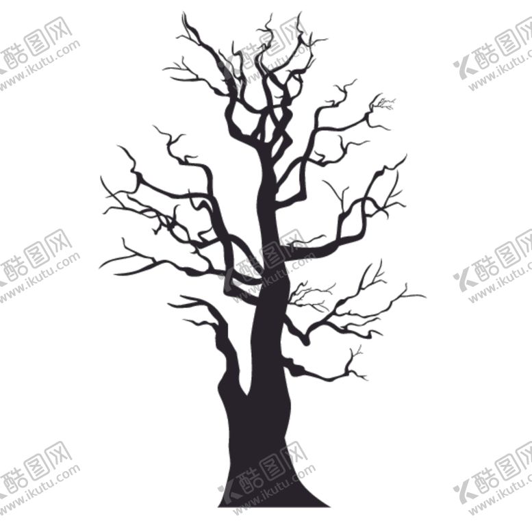 编号：75540210070408322779【酷图网】源文件下载-植物树木剪影