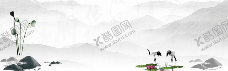 编号：39218609250554474390【酷图网】源文件下载-中国风水墨banner海报背景