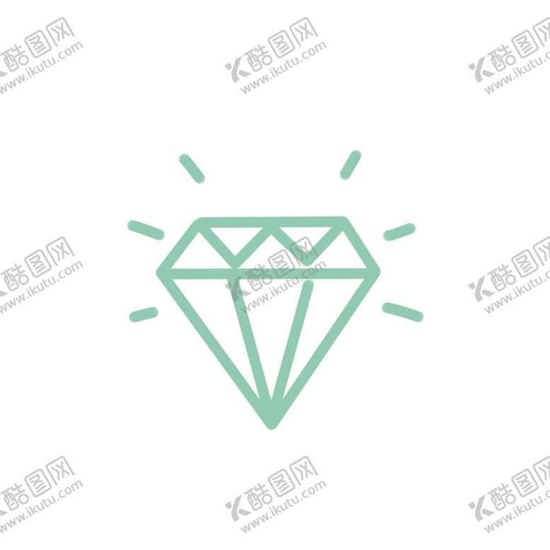 编号：75884007070906196600【酷图网】源文件下载-手绘钻石宝石水晶珠宝免扣素材