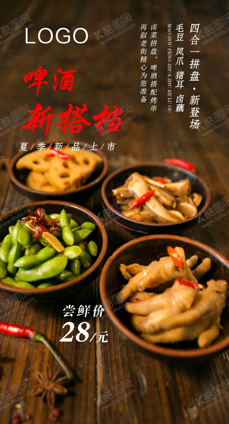 编号：71836305110715036047【酷图网】源文件下载-菜品海报新品上市凉菜拼盘