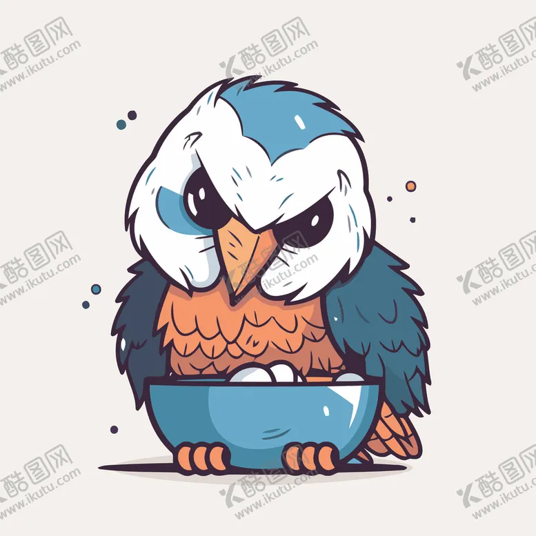 编号：12961002051039457758【酷图网】源文件下载-有趣老鹰卡通儿童插画