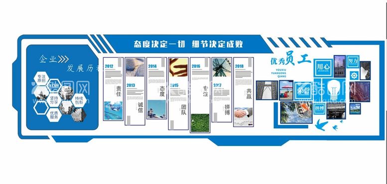 编号：10138711190440299000【酷图网】源文件下载-企业文化墙