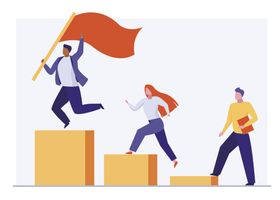 人物插图扁平办公矢量