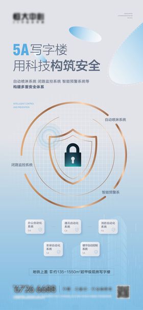 写字楼安防海报