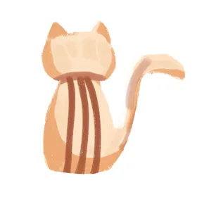 手绘卡通猫图片可爱形象小