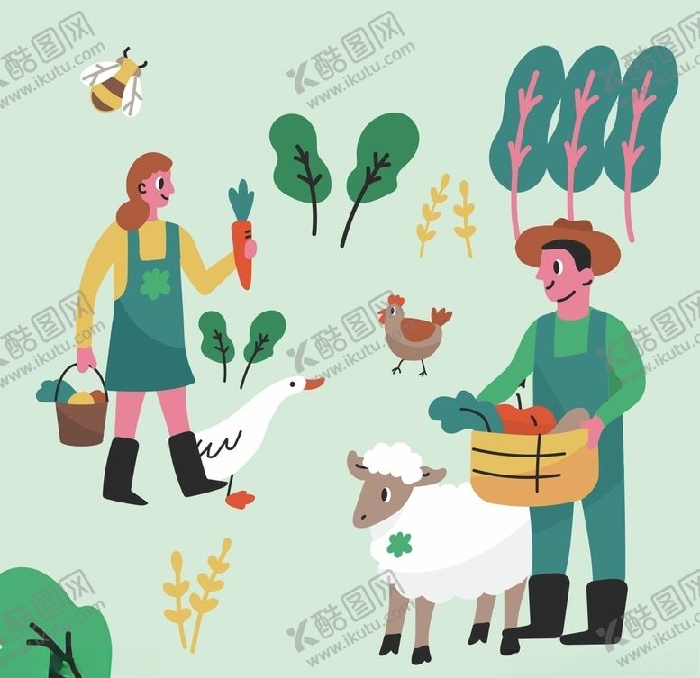 编号：58771910121125351097【酷图网】源文件下载-卡通农场素材