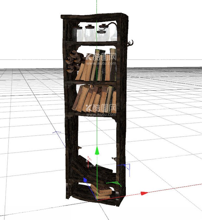 编号：98061612011148097196【酷图网】源文件下载-C4D模型书架