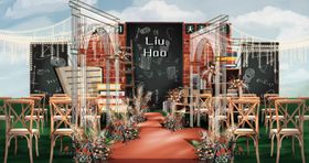 室外婚礼效果图