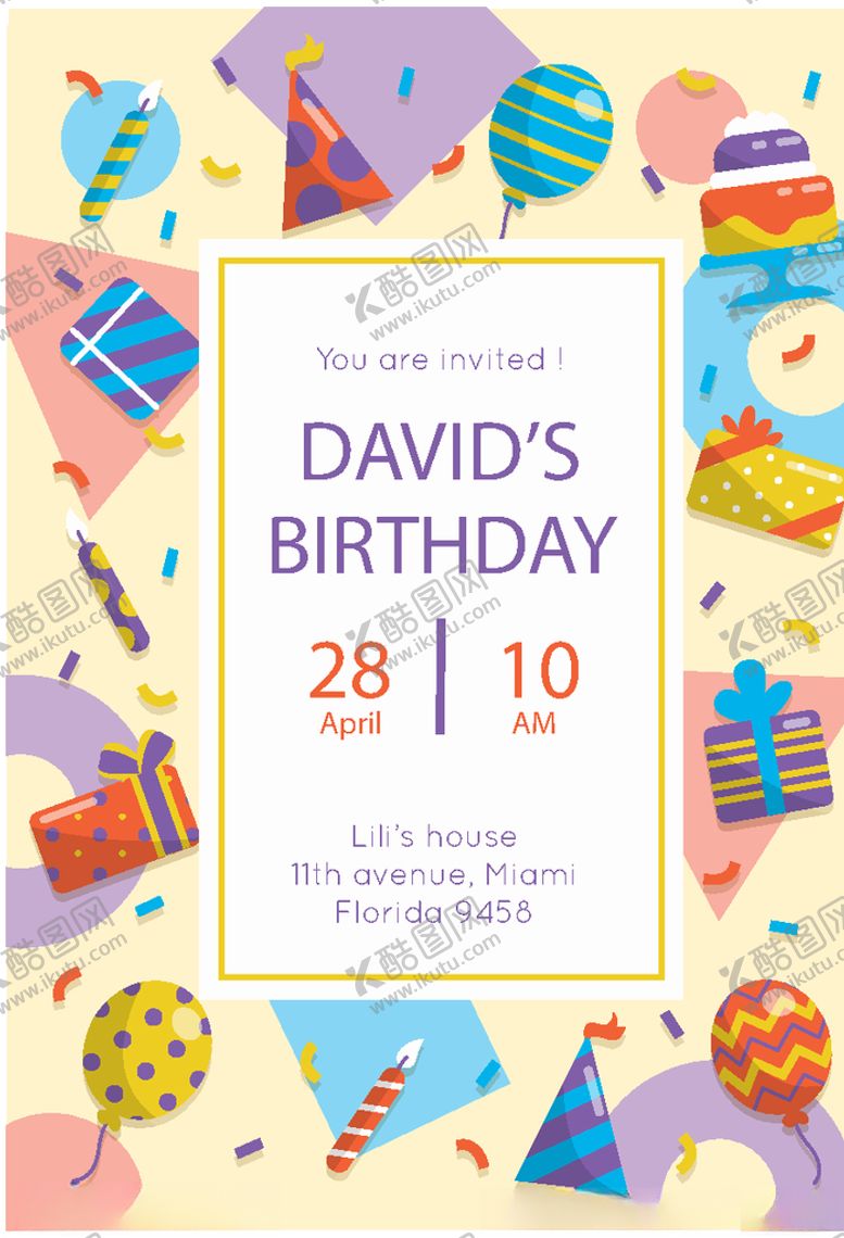 编号：67081909201241013805【酷图网】源文件下载-卡通邀请函