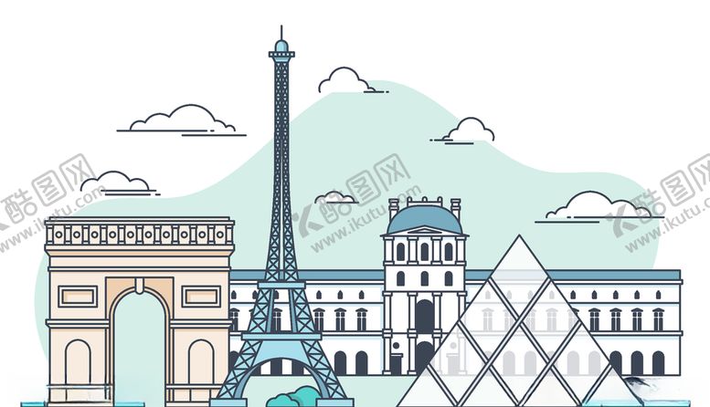 编号：21711009190645311438【酷图网】源文件下载-城市建筑物卡通插画