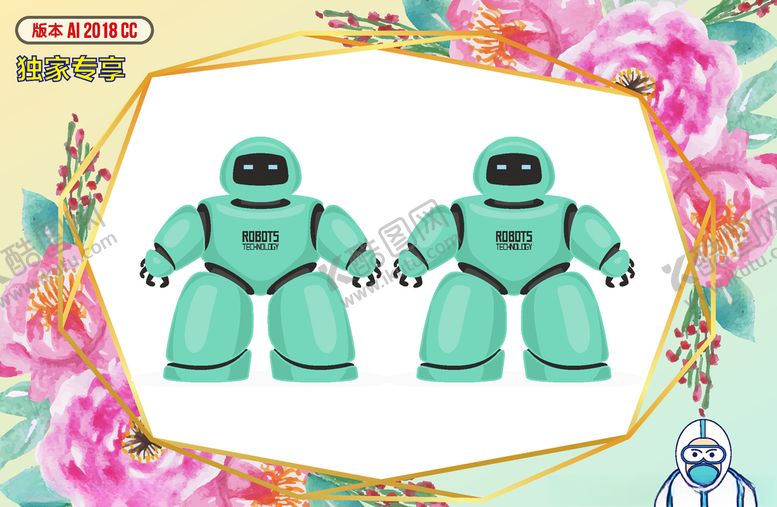 编号：67093709261431304815【酷图网】源文件下载-卡通机器人