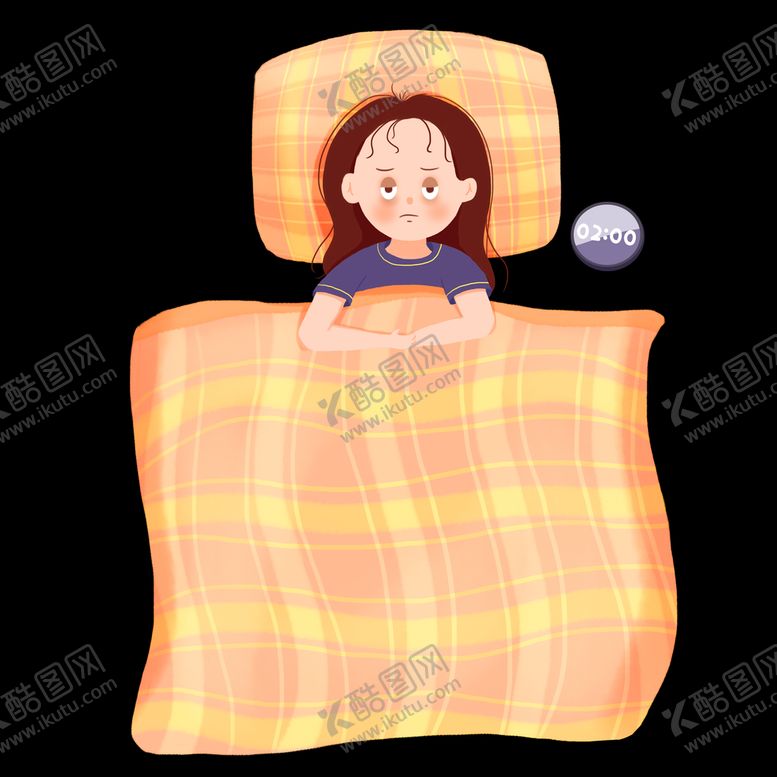 编号：80269709161759006958【酷图网】源文件下载- 失眠女孩 