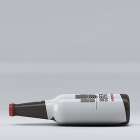 啤酒瓶子罐装包装效果图样机
