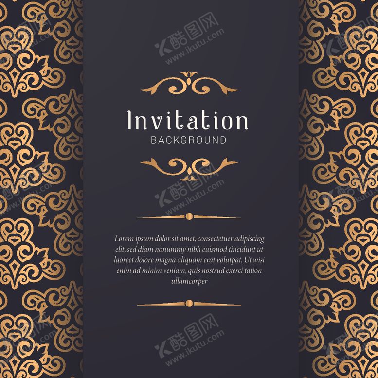 编号：89709009271058513299【酷图网】源文件下载-金色连续花纹