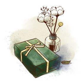 免抠背景干花枯花