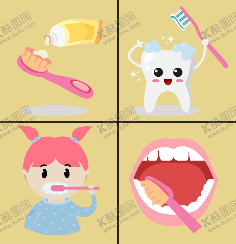 编号：83833501241304076539【酷图网】源文件下载-卡通牙齿