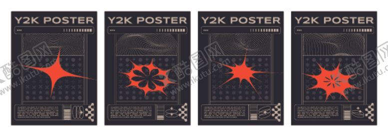 编号：57556404011041003922【酷图网】源文件下载-黑色背景下的多彩星芒图案