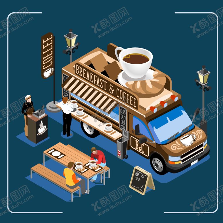 编号：65294709112220450197【酷图网】源文件下载-餐车快餐外卖