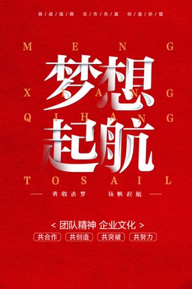 业绩企业文化墙贴宣传海报