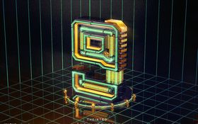 3D数字9