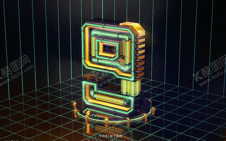 编号：72709105010127447020【酷图网】源文件下载-3D数字9