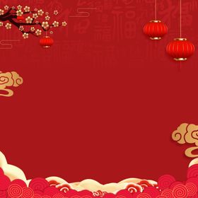 春节海报喜庆年画剪纸风除夕