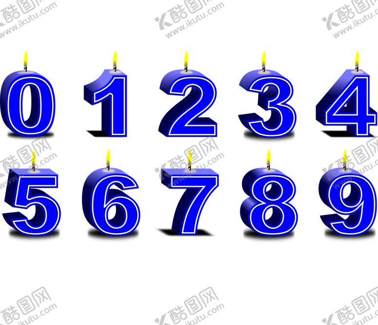 编号：71692110150733471328【酷图网】源文件下载-号码蜡烛