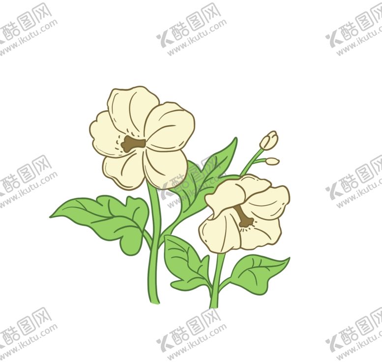 编号：52963702210319286850【酷图网】源文件下载-卡通手绘花朵