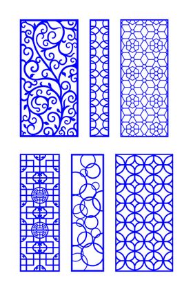 窗花 镂空花纹 屏风 隔断雕花