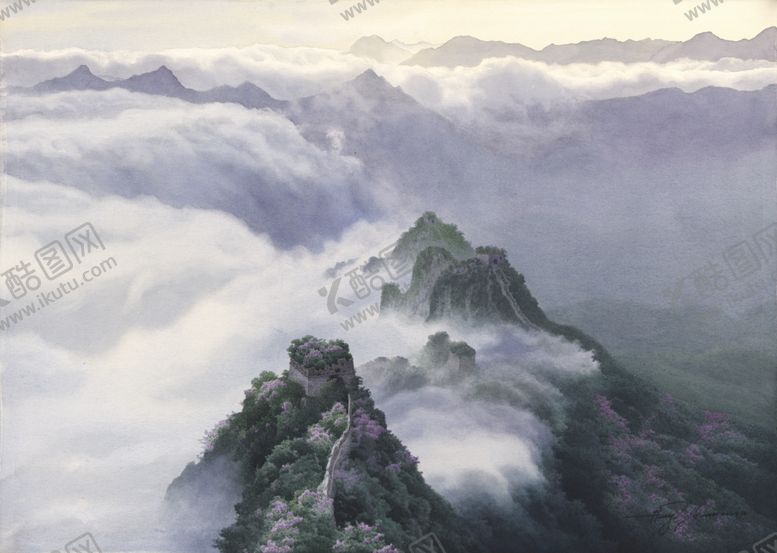 编号：12881805050227226602【酷图网】源文件下载-水墨长城