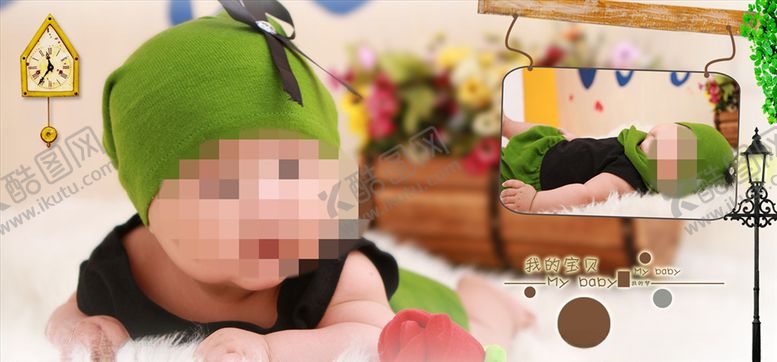 编号：48359610021614074218【酷图网】源文件下载-童年儿童周岁纪念相册PSD模板