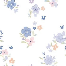 玫瑰花矢量图手绘数码印大牌