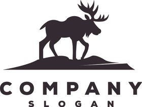 鹿头标志图商业logologo