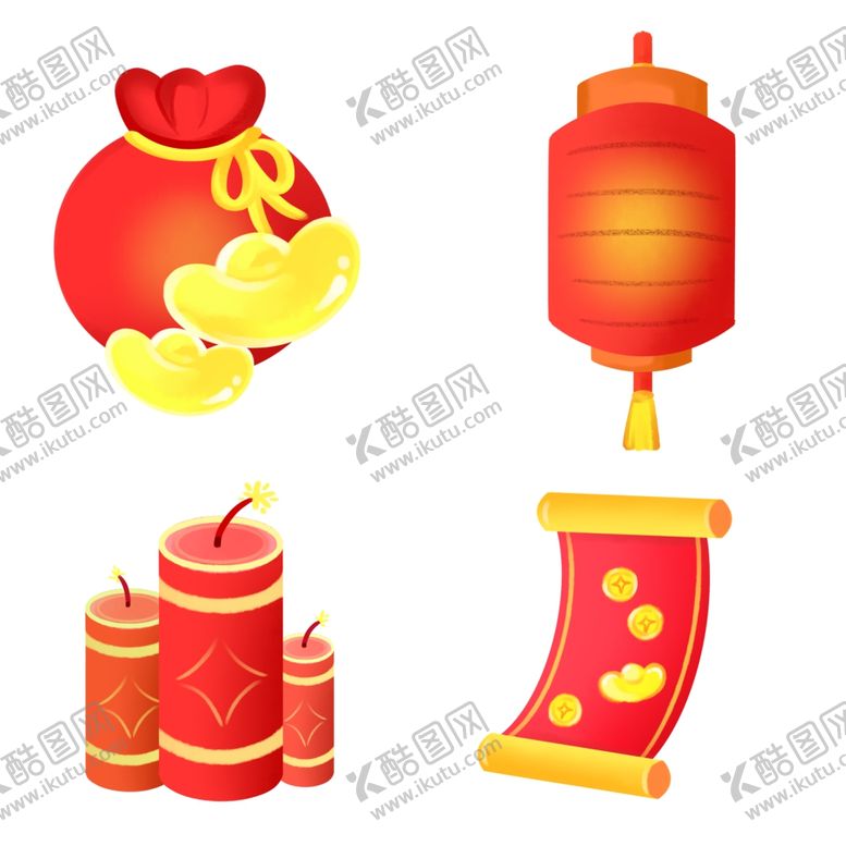 编号：14756805120959051784【酷图网】源文件下载-新年元素插画