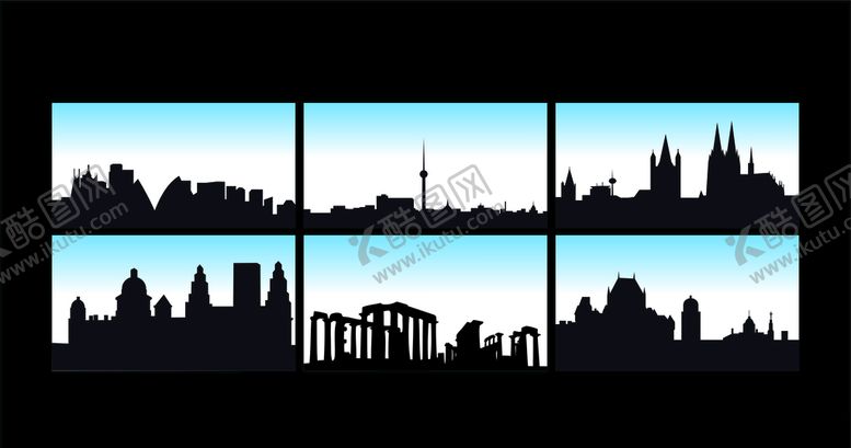 编号：72808509161845575607【酷图网】源文件下载-城市剪影