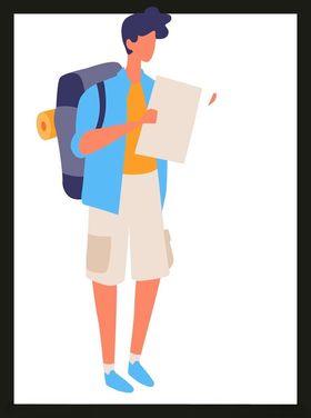 手绘男人男孩动画卡通动画