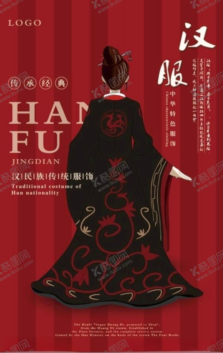 编号：37492007080558344150【酷图网】源文件下载-中华复古时尚汉服宣传海报