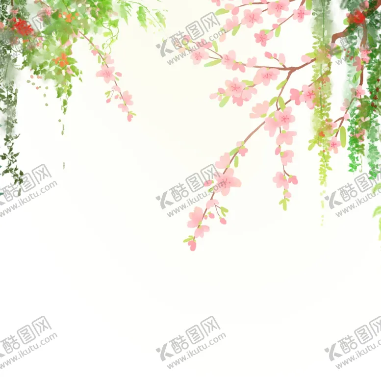 编号：57921905151759168725【酷图网】源文件下载-卡通春季花朵植物元素