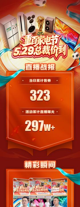 家电直播战报 