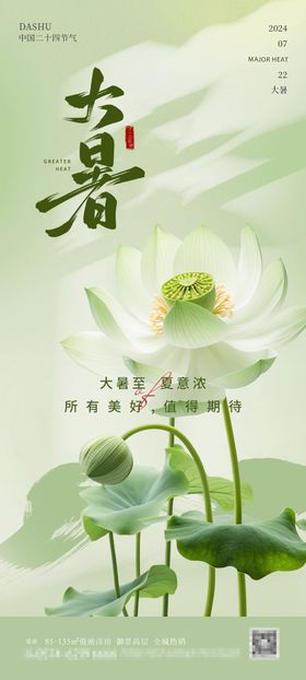 大暑节气海报