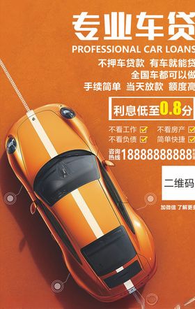 汽车贷款海报