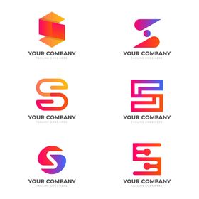 S字母LOGO 电商标志设计