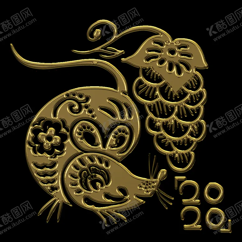 编号：19405210032121561568【酷图网】源文件下载-鼠年剪纸