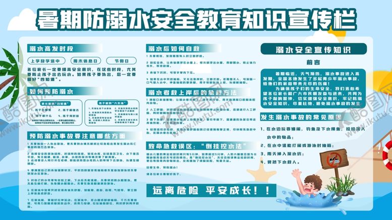 编号：84995005041204288791【酷图网】源文件下载-溺水安全教育展板