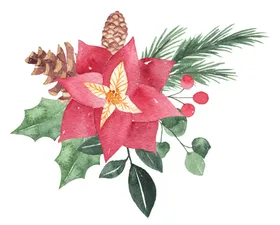 小清新水彩植物花朵