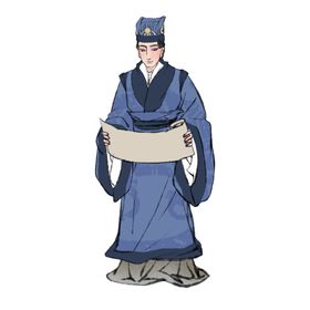 国学人物插画
