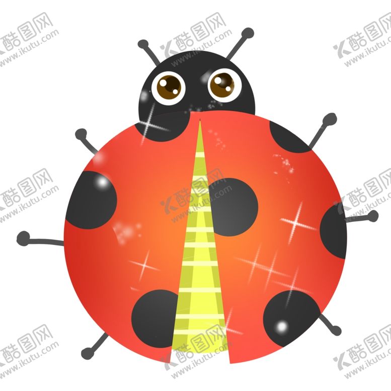 编号：20780506161155291970【酷图网】源文件下载-卡通七星瓢虫