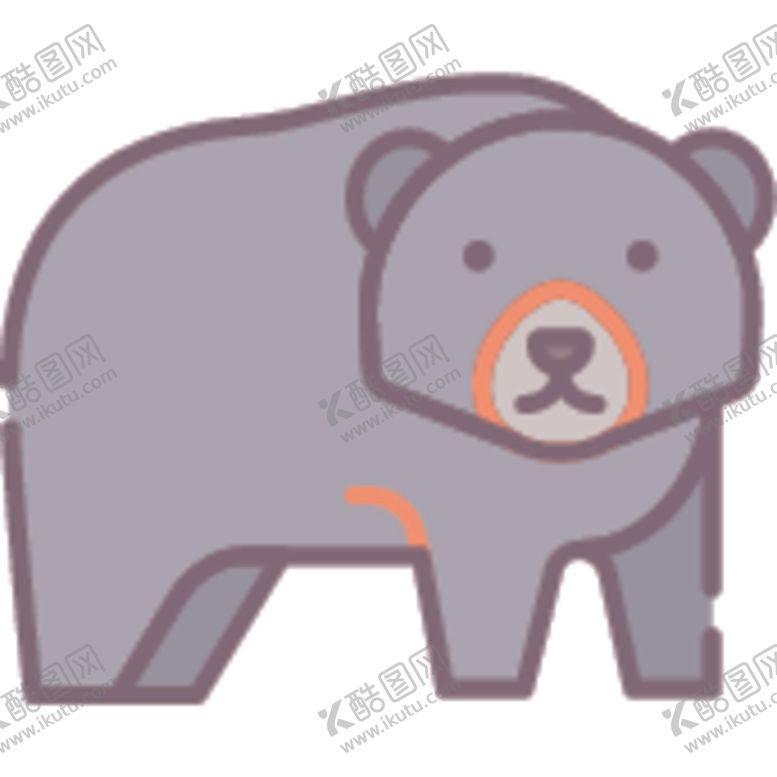 编号：30493707070632213814【酷图网】源文件下载-简笔动物矢量插画